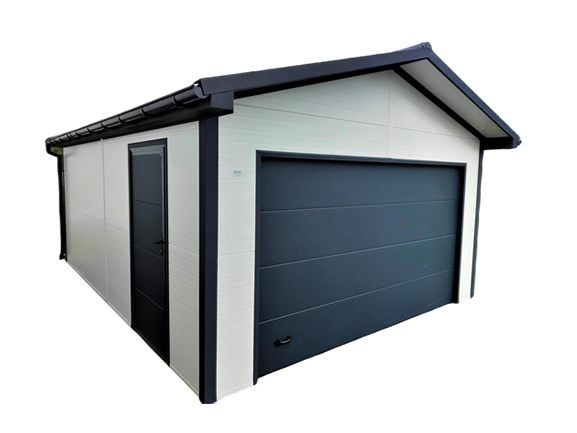 Garaż jednostanowiskowy dach dwuspadowy/jednospadowy